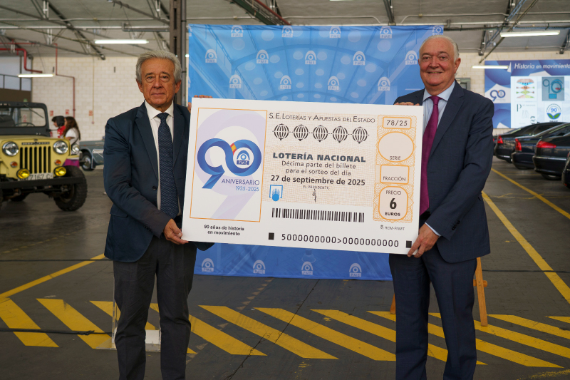 LOTERÍA NACIONAL CONMEMORA EL 90 ANIVERSARIO DEL PARQUE MÓVIL DEL ESTADO