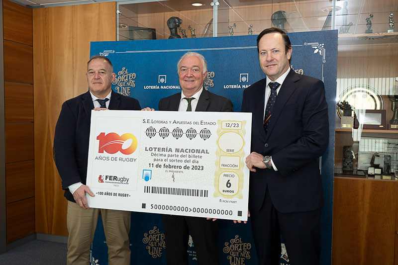 Lotería Nacional dedica el décimo del 11 de febrero al Centenario del Rugby en nuestro país
