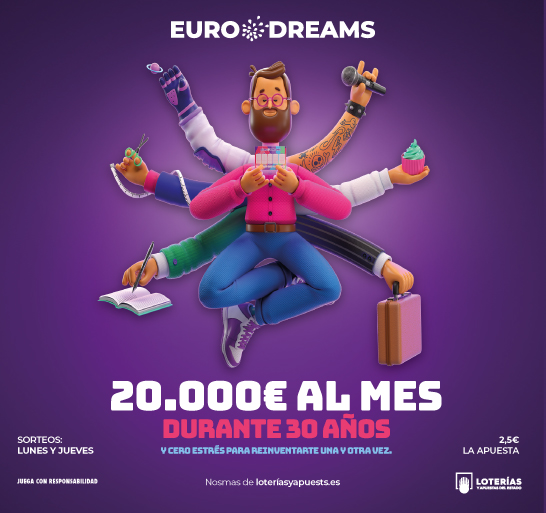EURODREAMS TOCA POR SEGUNDA VEZ EN ESPAÑA EN MENOS DE UN MES