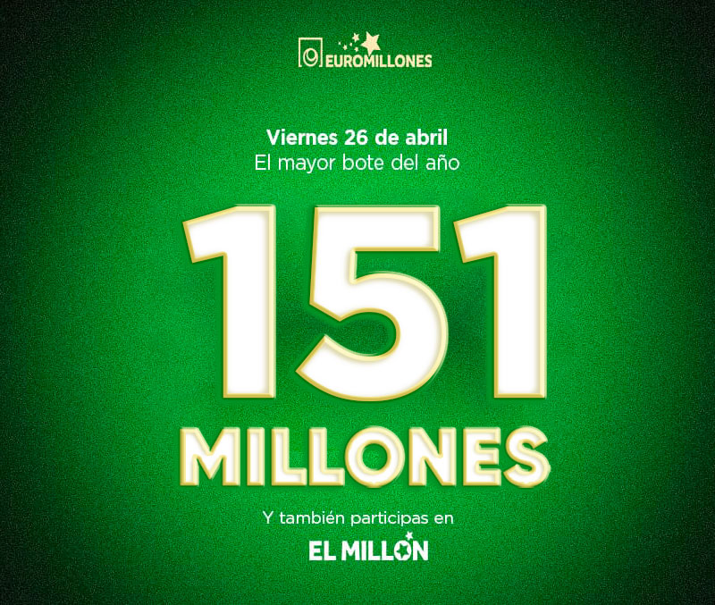 EUROMILLONES PONE EN JUEGO EL MAYOR BOTE DEL AÑO: 151 MILLONES